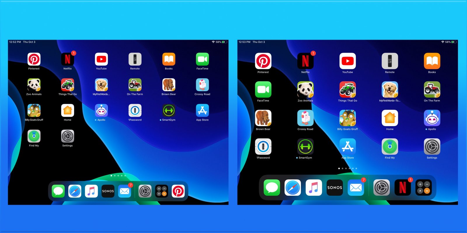 How to make iPad app icons bigger