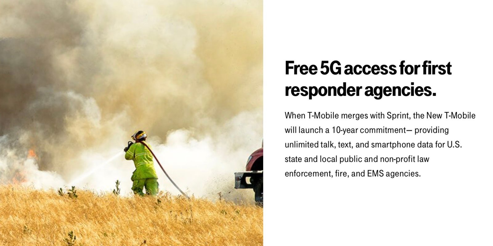 New T-Mobile 5G free first responders