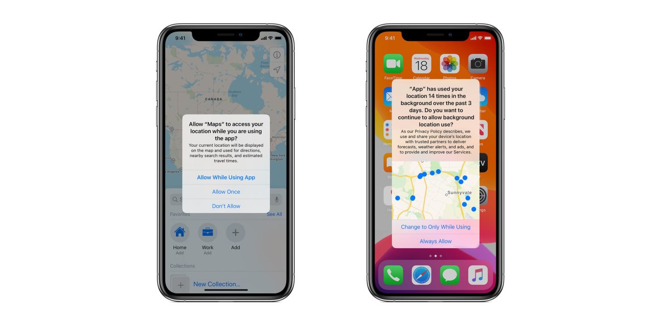 How to see iPhone apps with location data access