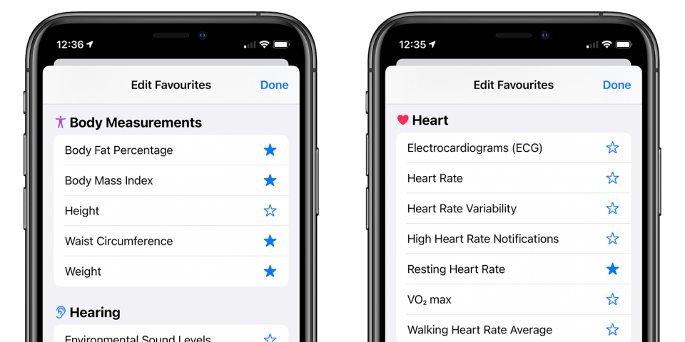 Health app data needs two small changes