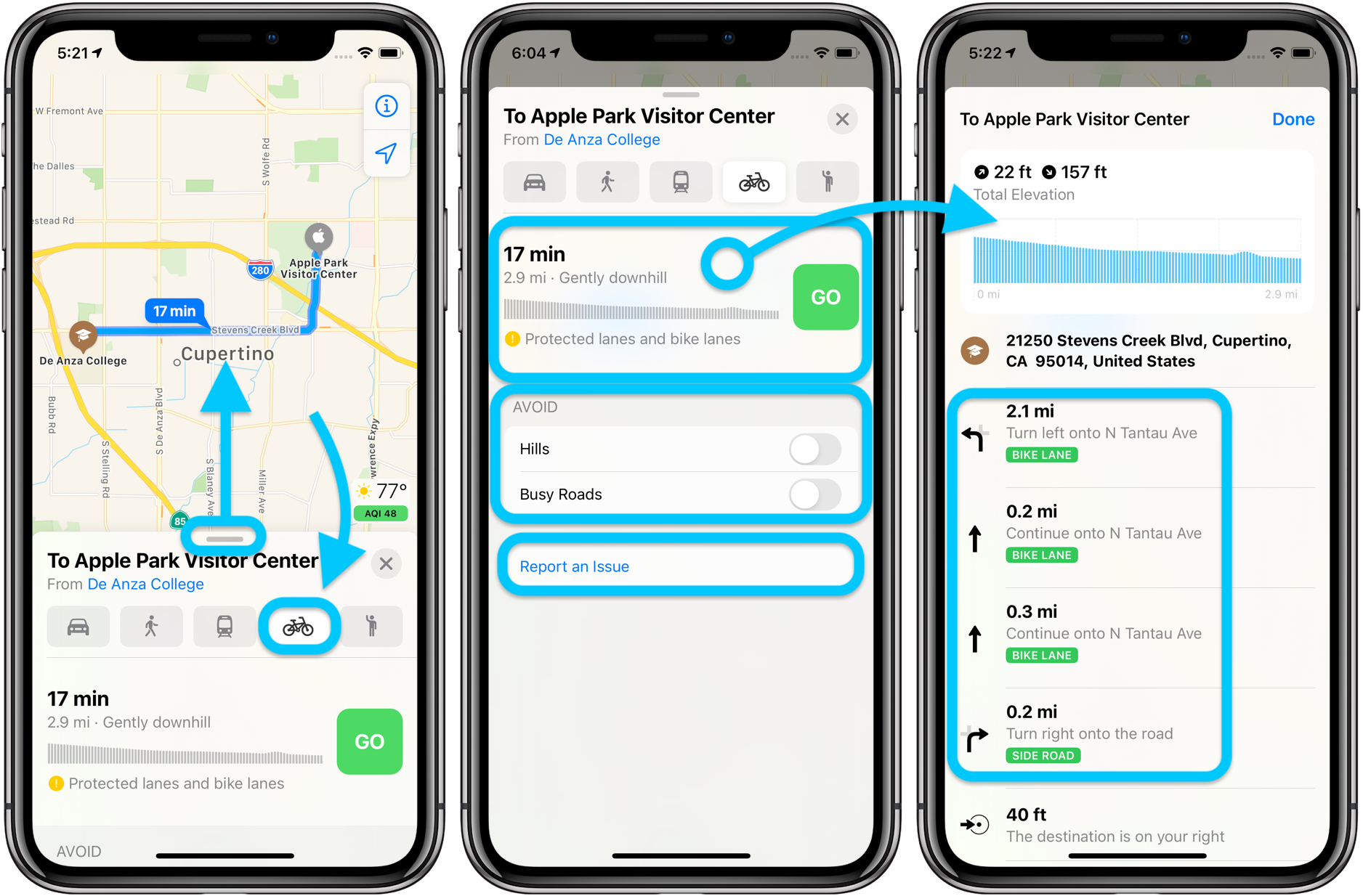 How to use Apple Maps cycling directions in iOS 14 walkthrough 1