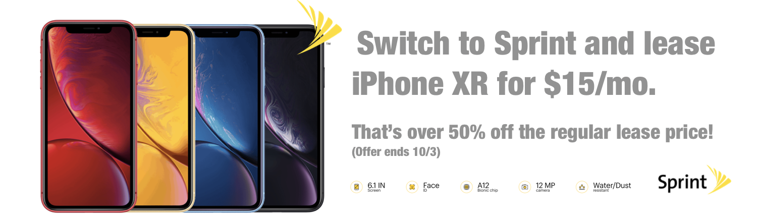 Sprint iPhone XR deal