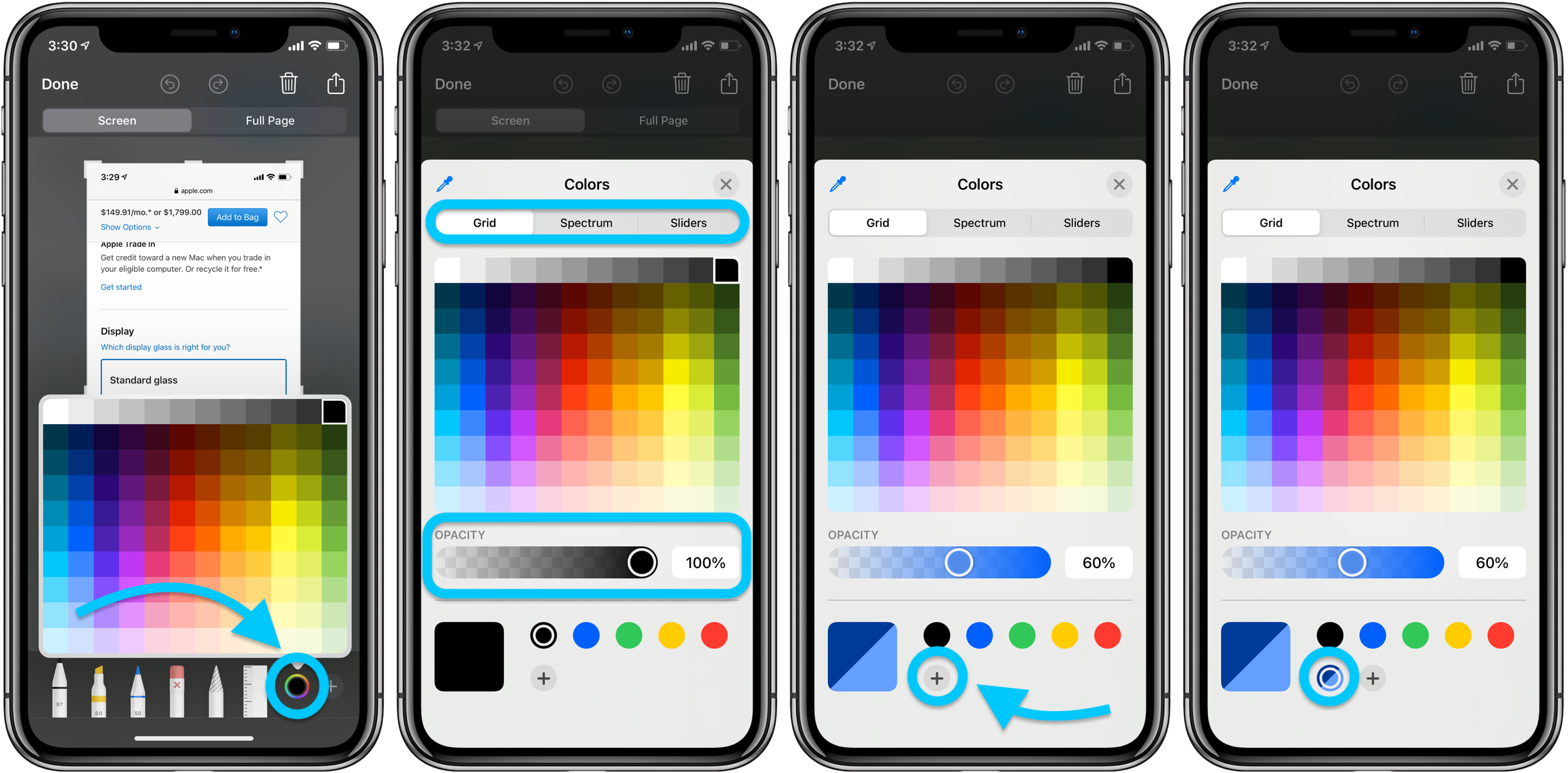 How to use new iPhone iPad Markup color tools iOS 14 walkthrough 2