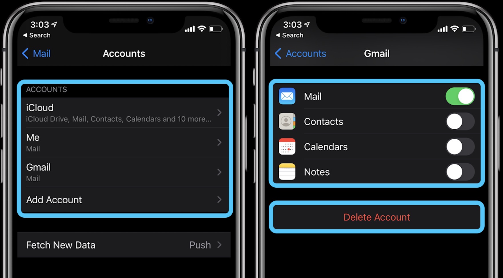 How to add edit iPhone accounts in iOS 14 walkthrough 2