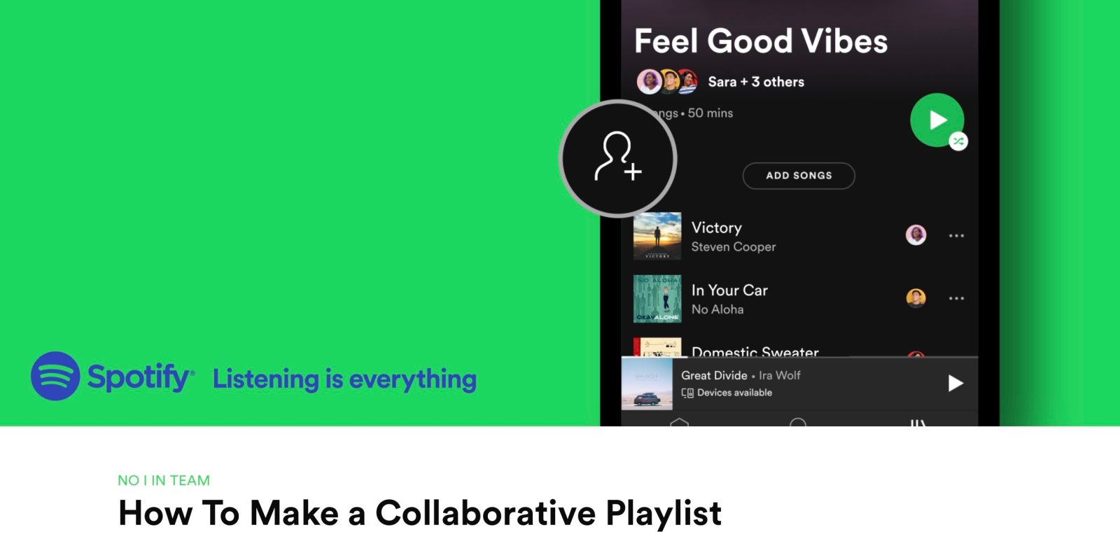 Spotify collaborative playlists