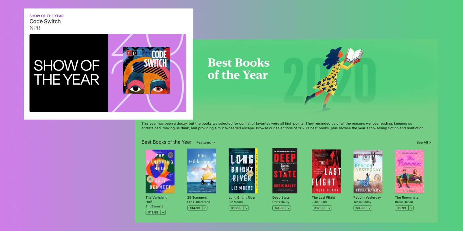 Apple best podcasts, books, audiobooks 2020
