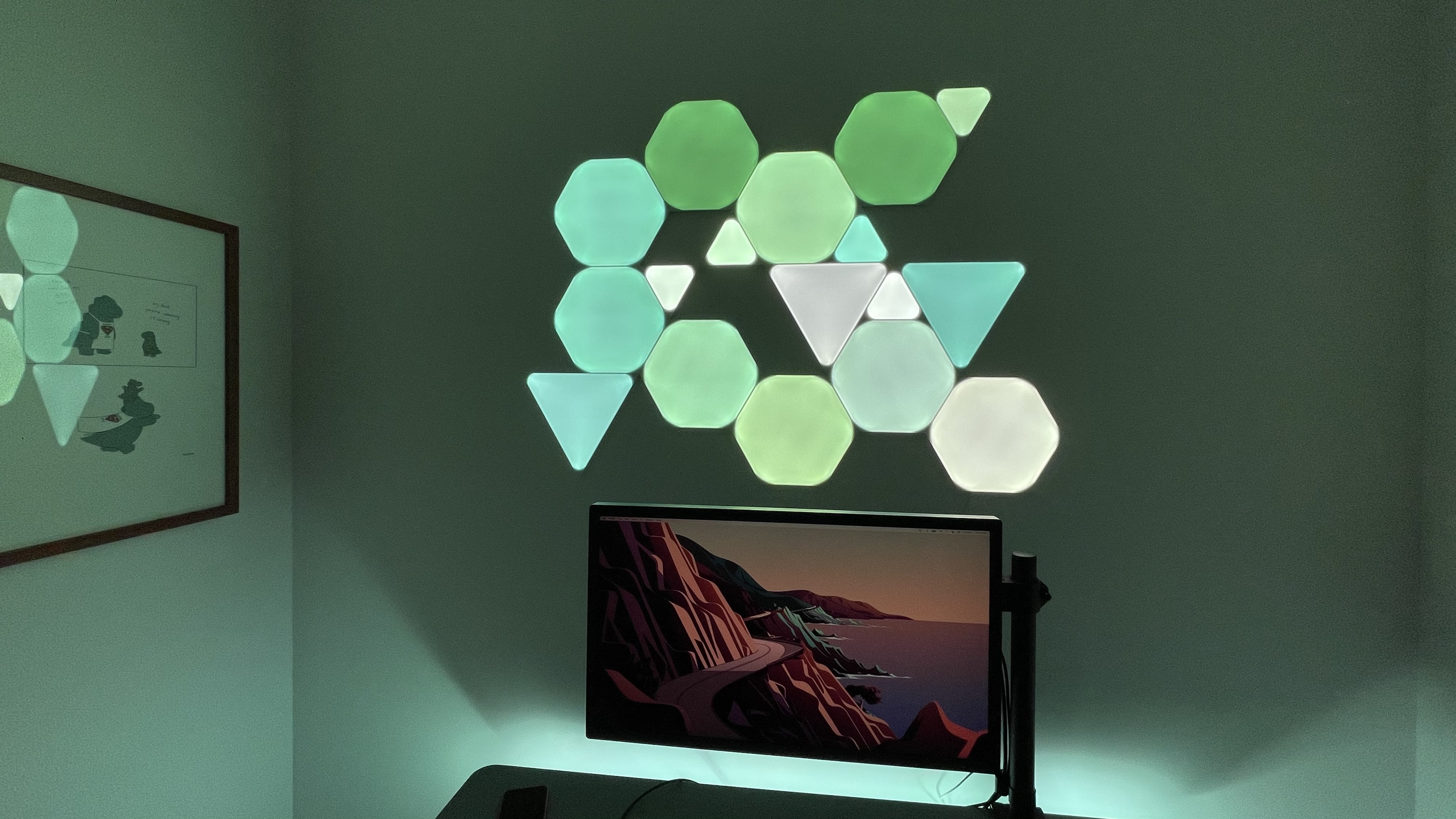 Review Nanoleaf Shapes HomeKit light panels - green