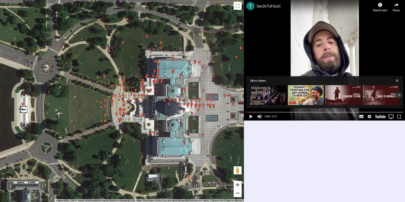 Twitter plans for presidential transition and interactive Parler map of attempted coup
