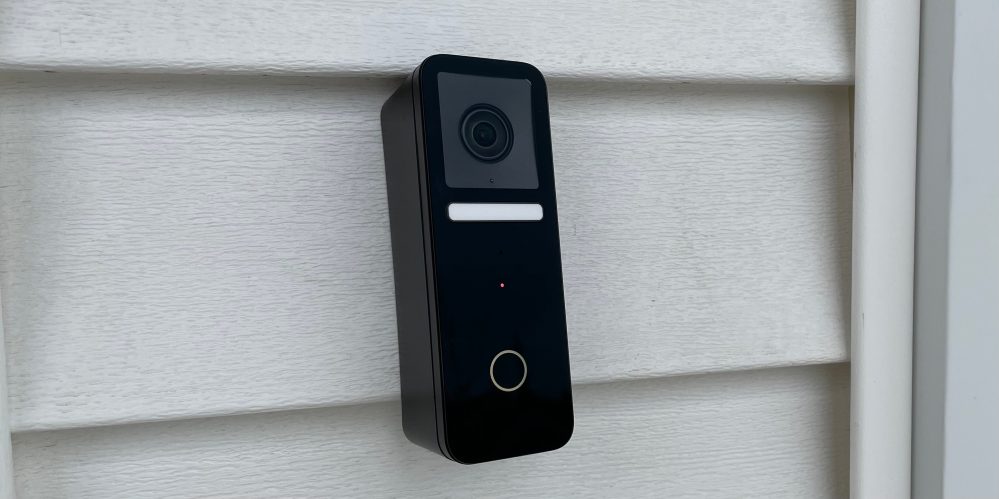 Logitech HomeKit doorbell close up