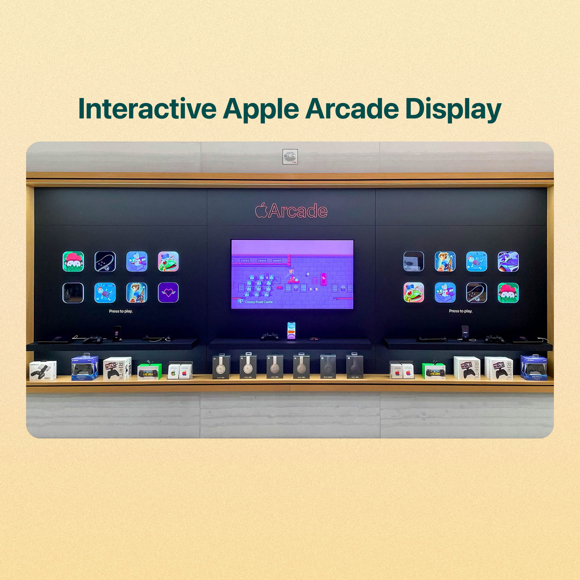 Interactive Apple Arcade Display