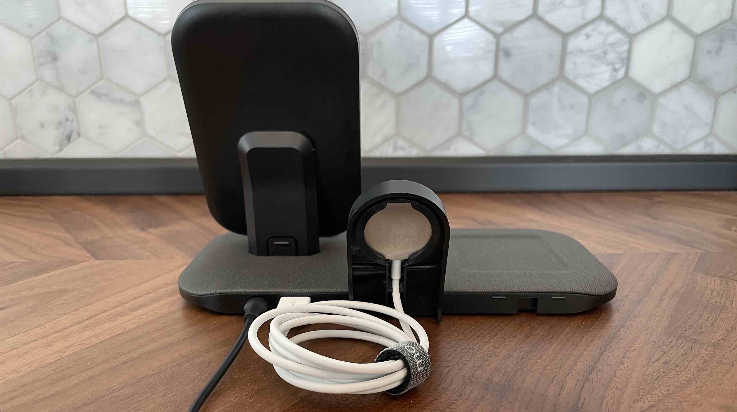 Mophie Charging Station+ for Apple Watch, iPhone, AirPods rear view