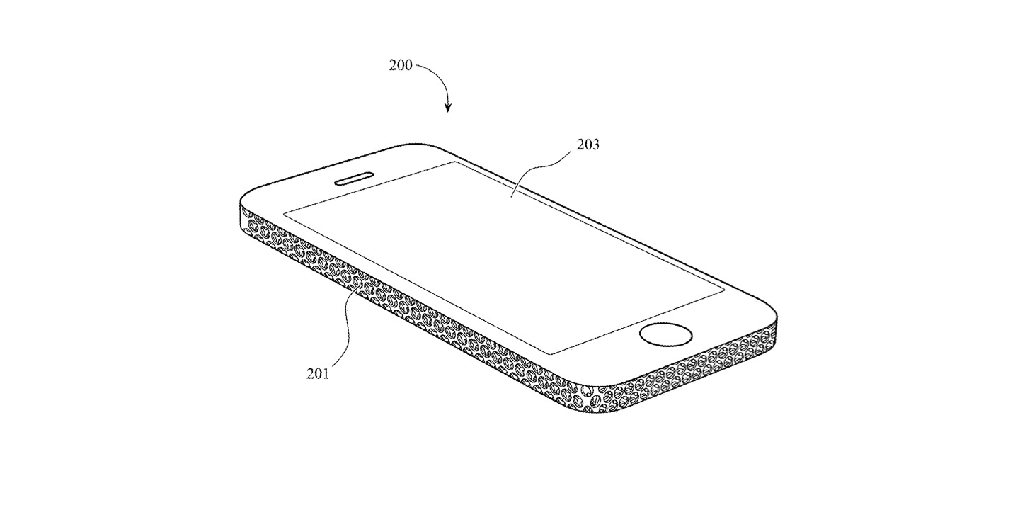 iPhone patent with Mac Pro 3D cheese grater design