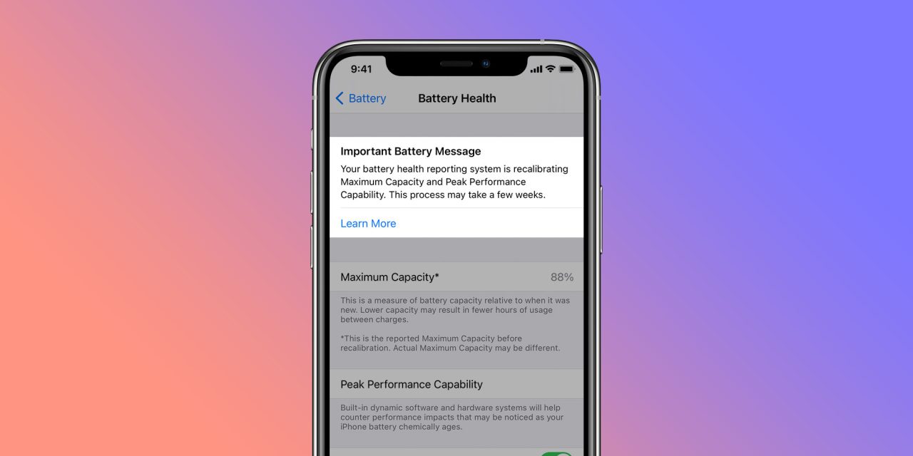 How iPhone battery recalibration works in iOS 14.5