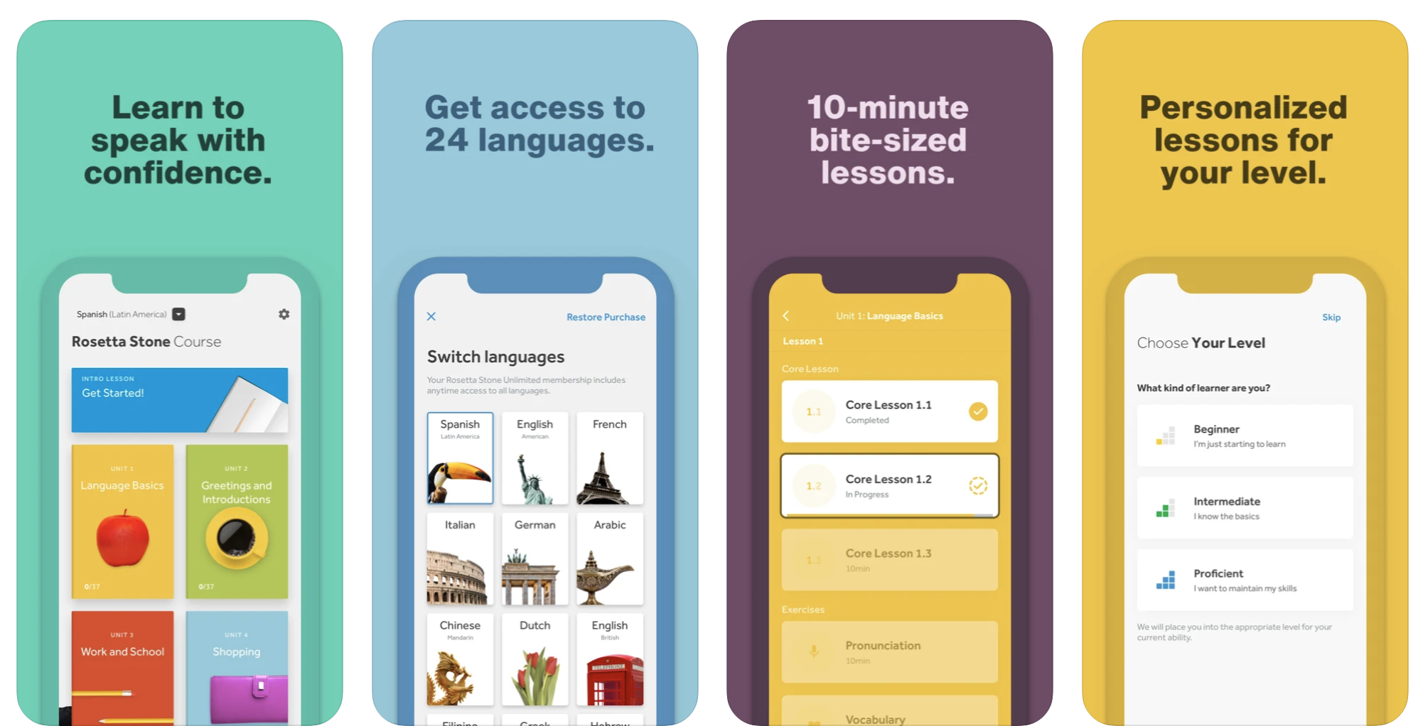 Best iPhone language learning apps – Rosetta Stone
