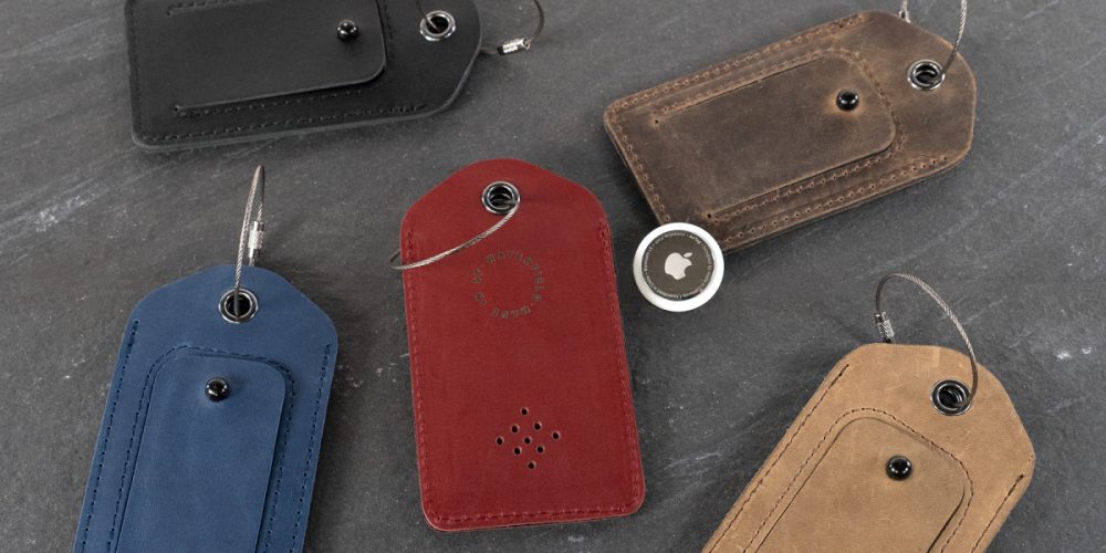 WaterField AirTag keychain and luggage tag