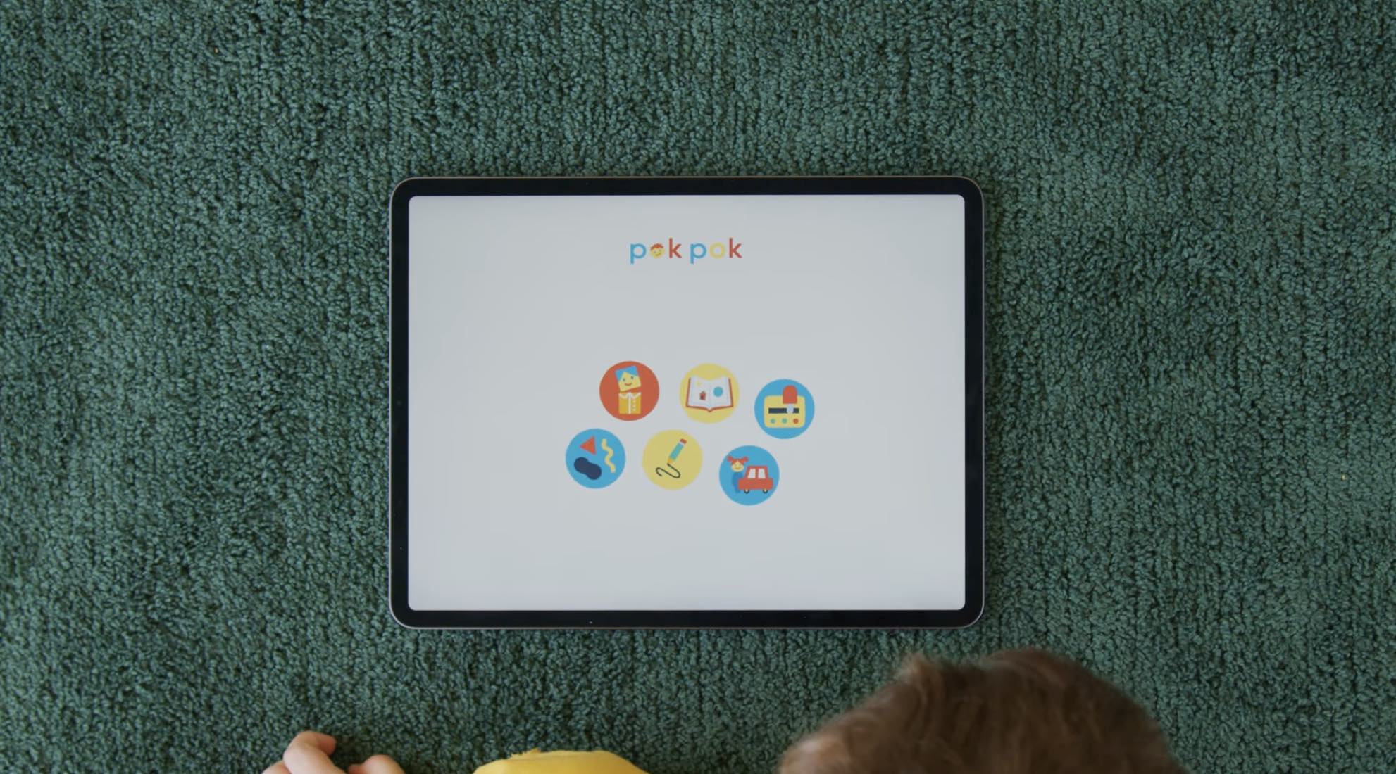Pok Pok Playroom hands-on main screen/UI