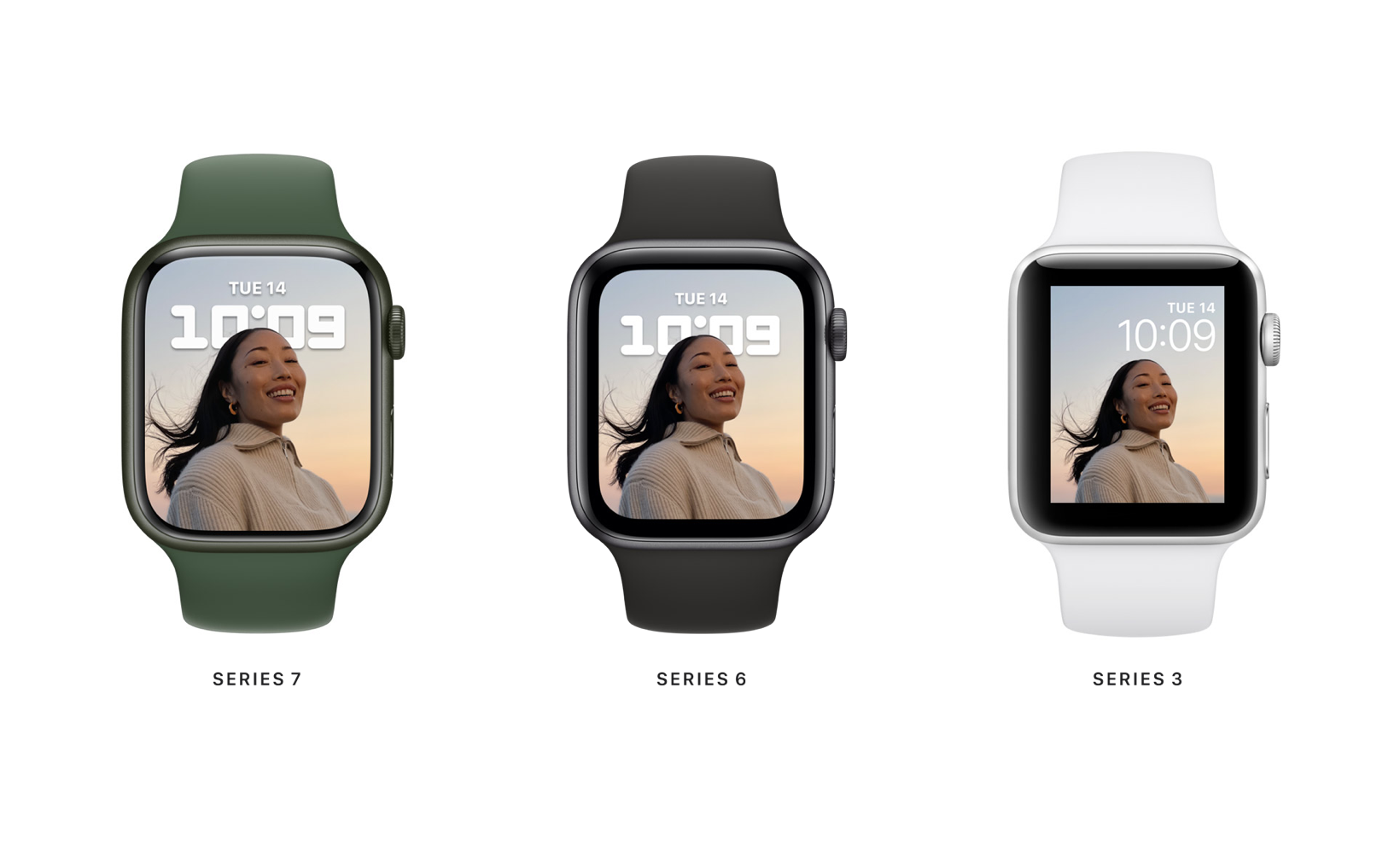 Apple Watch 7 vs Series 6, earlier - case and display