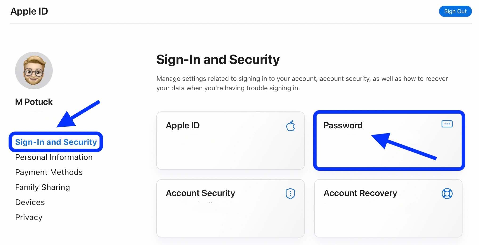 How to reset Apple ID password web