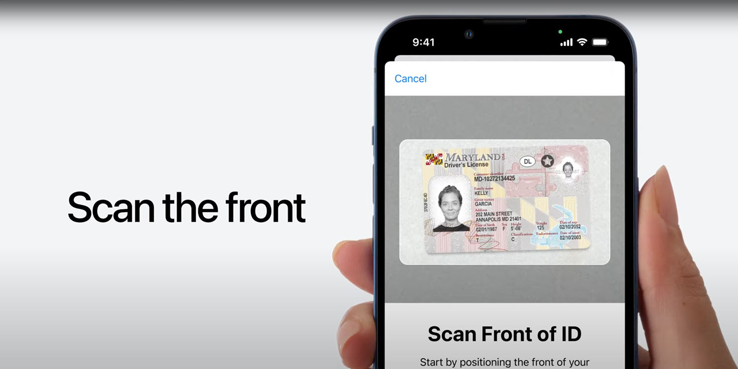Apple Digital ID | Maryland driving license in Apple Wallet app