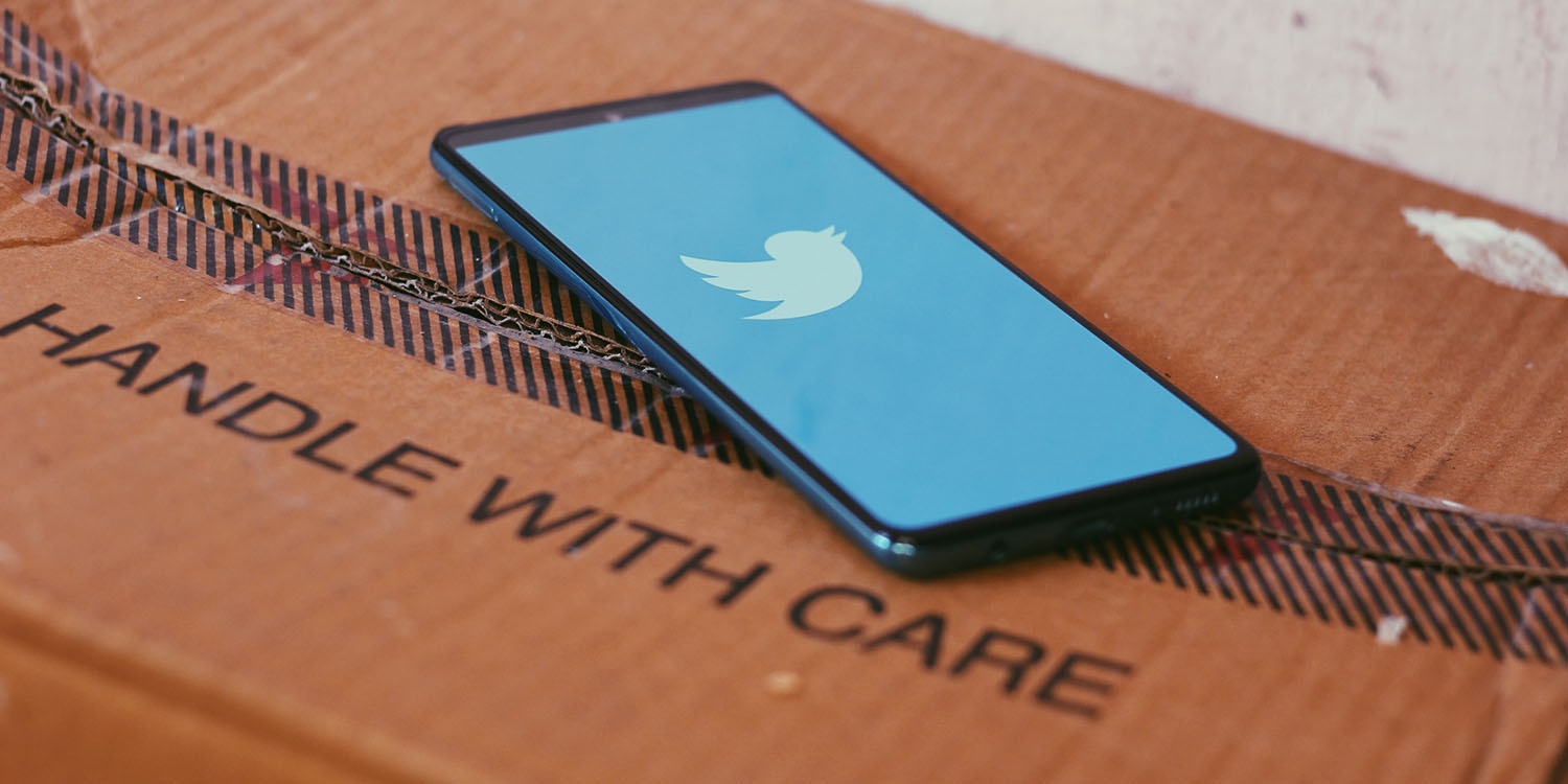 Twitter Inc | Hand With Care message on box