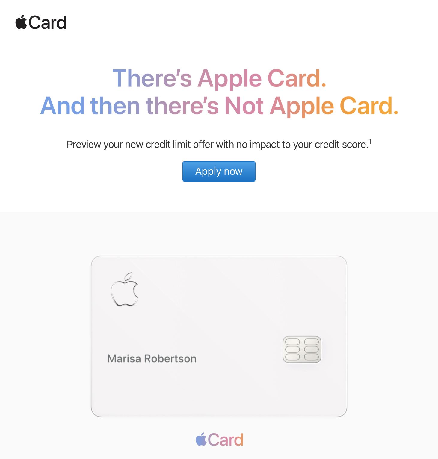 Apple Card credit limit preview