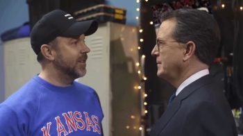 Ted Lasso Stephen Colbert pep talk custom sign