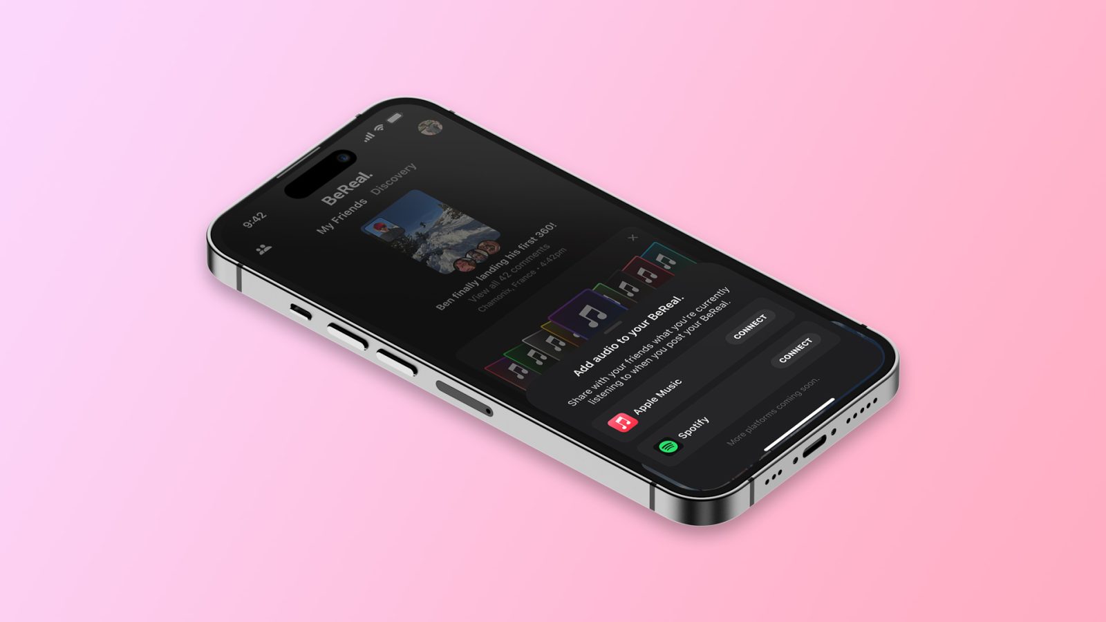 BeReal now rolling out Apple Music integration to share songs in the app