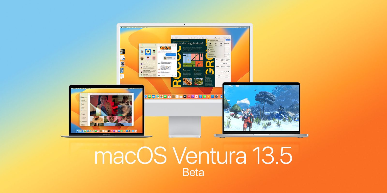 macOS Ventura 13.5 beta