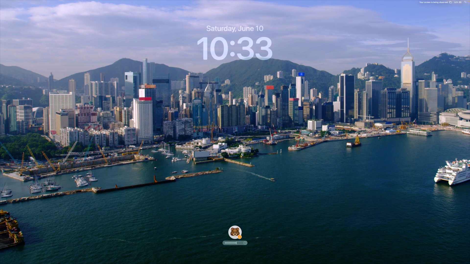 macOS Sonoma iPad-inspired Lock Screen