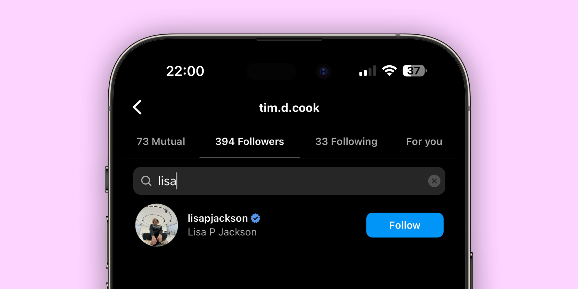 There's a fake Tim Cook Instagram account and Apple VPs are following it