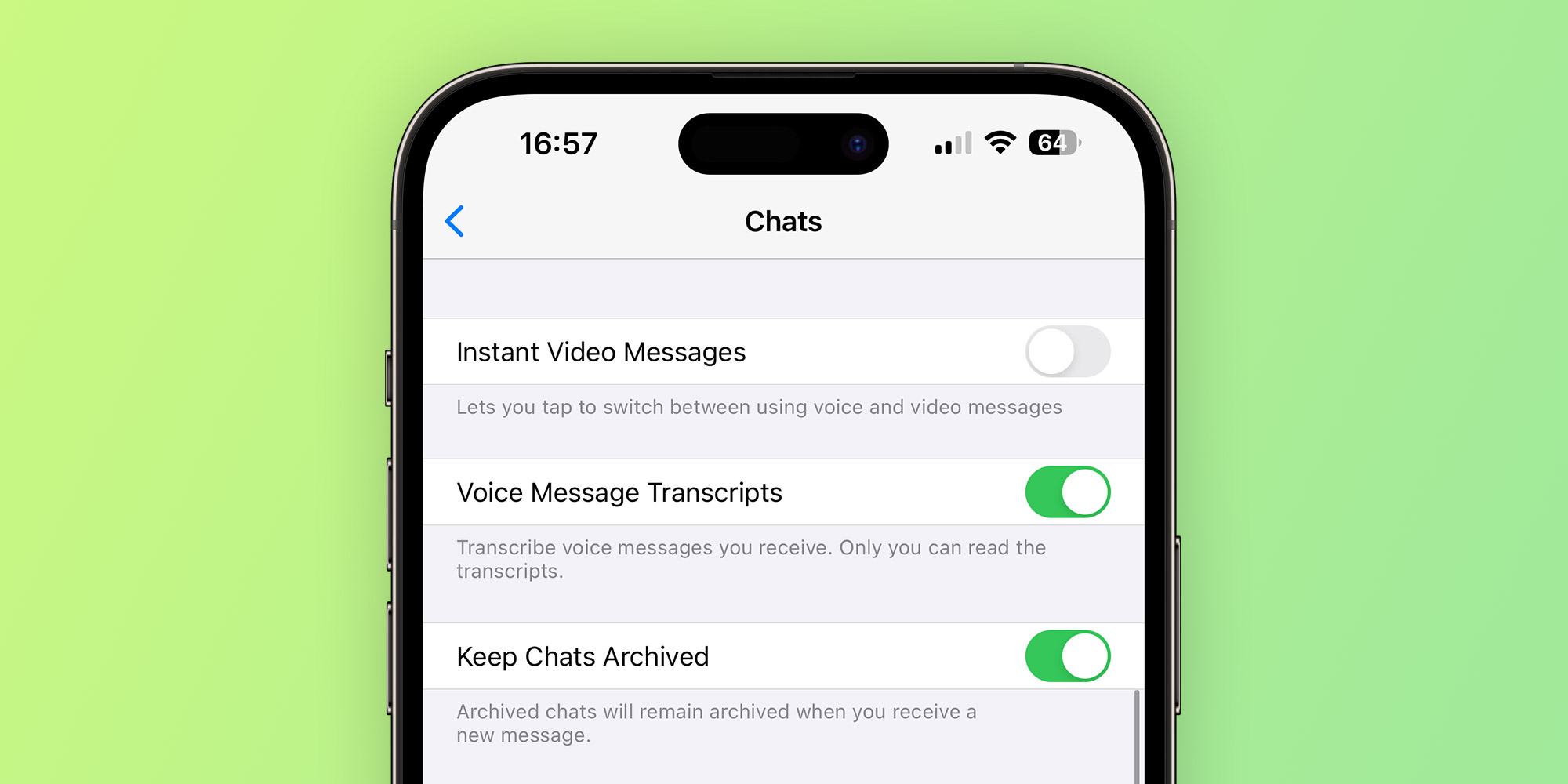 WhatsApp to let users disable new Instant Video Message feature