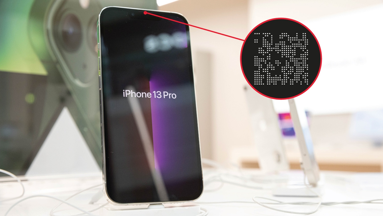 iPhones have a microscopic QR code on the screen to help Apple control its production costs