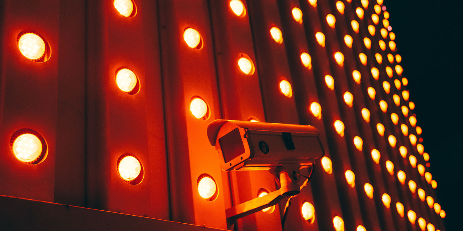 Data brokers selling even more sensitive info | CCTV camera with array of red lights