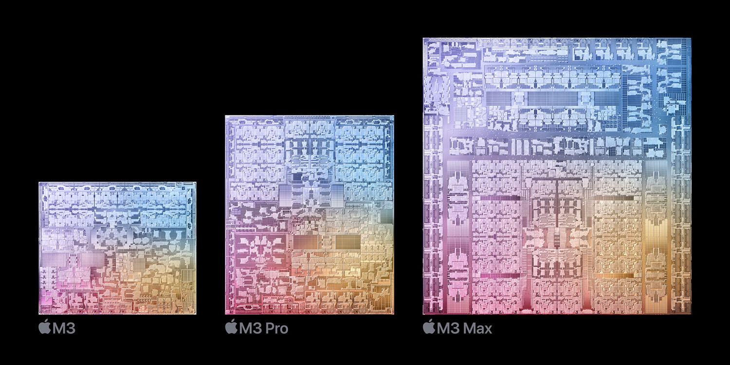 Every Apple processor chart updated with M3 series (shown)