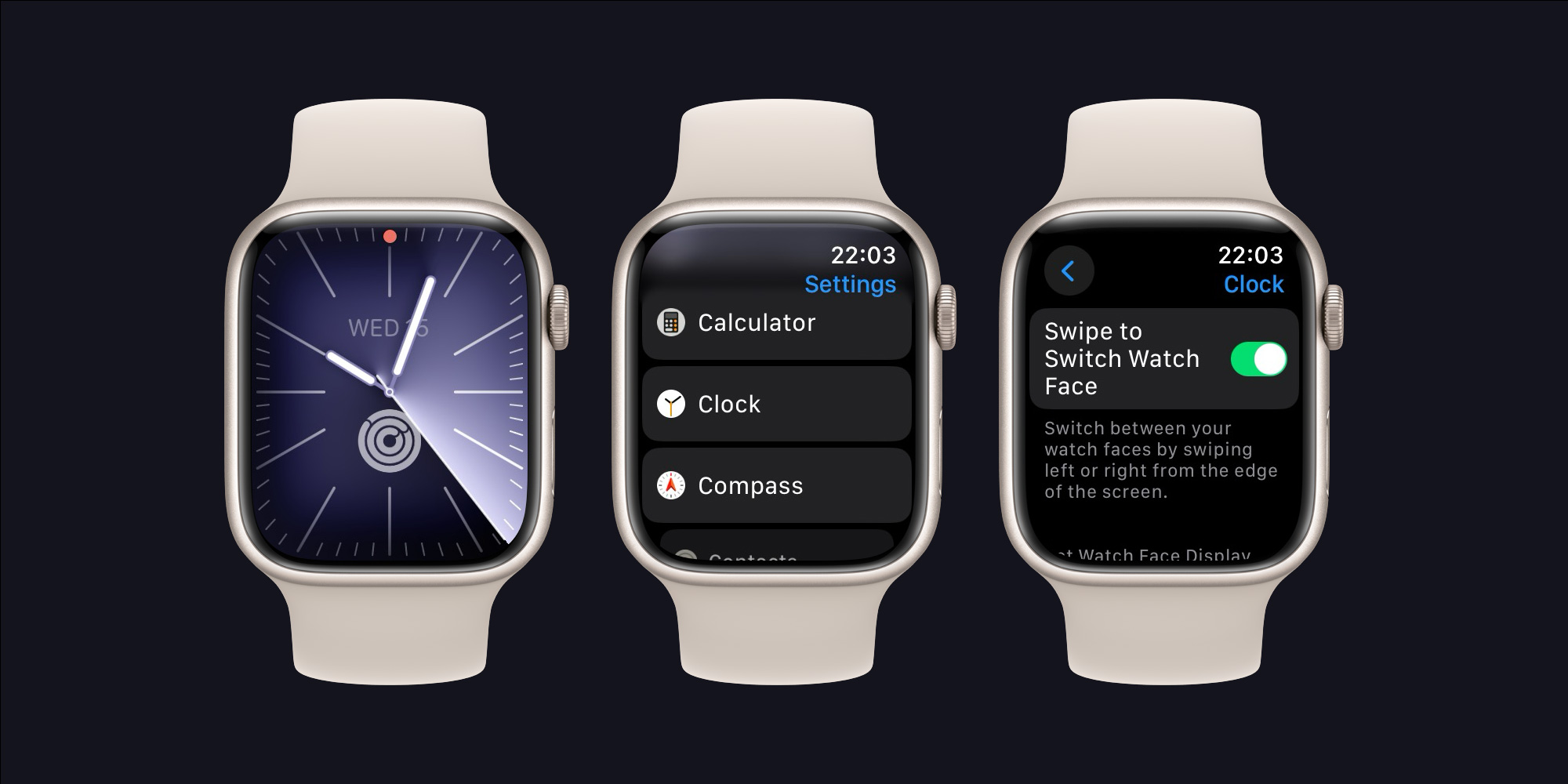watchOS 10.2 beta 3 brings back gesture to swipe between watch faces