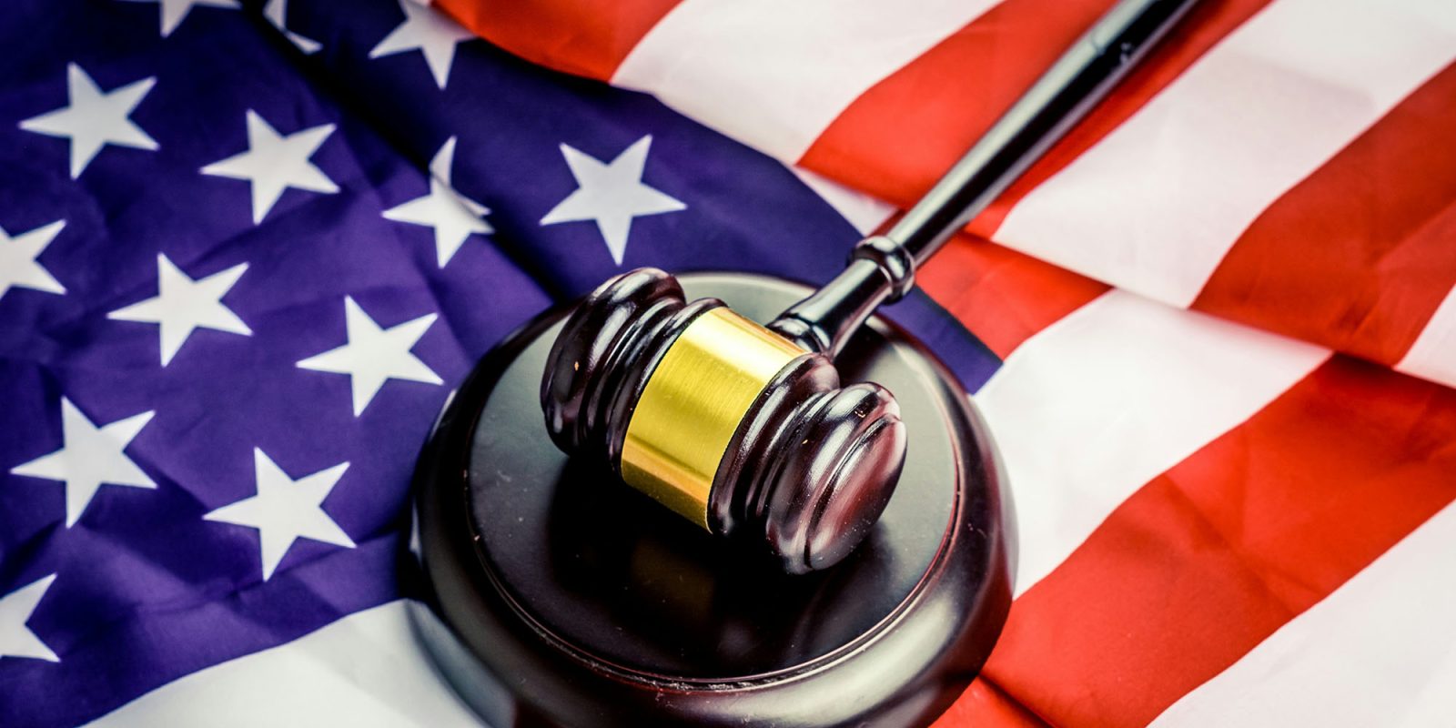 Apple response to the Supreme Court | Judge's gavel on US flag