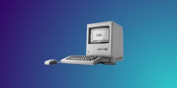 Photos of every Mac | Apple promo photo of original Macintosh